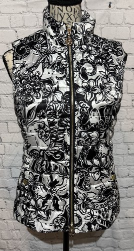 Lilly Pulitzer Elyn Puffer Vest Women’s XS Onyx With A Twist Full Zip Packable - Picture 1 of 15