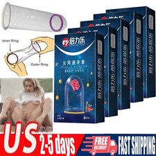 2-10Pcs Ultra Thin Female Women Lubricated Latex Condoms For Adults Sex Products
