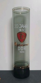 DDR Sport Glas SV Dynamo " 20 Jahre " 1973 DTSB DFV Fussball Berlin Dresden