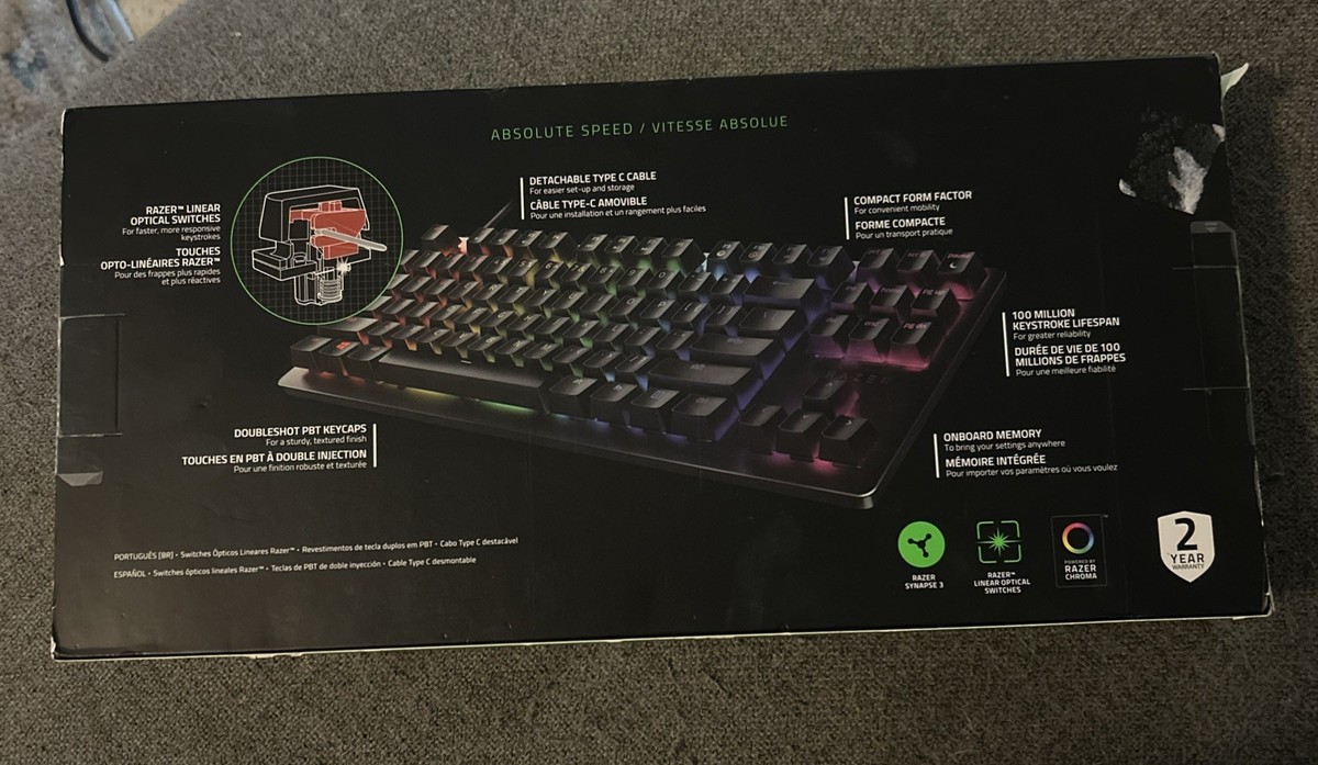 Razer Razer Huntsman V2 英語RZ03-03930300 Amazon.com: Razer Huntsman V2 Optical Gaming Keyboard: Fast Clicky