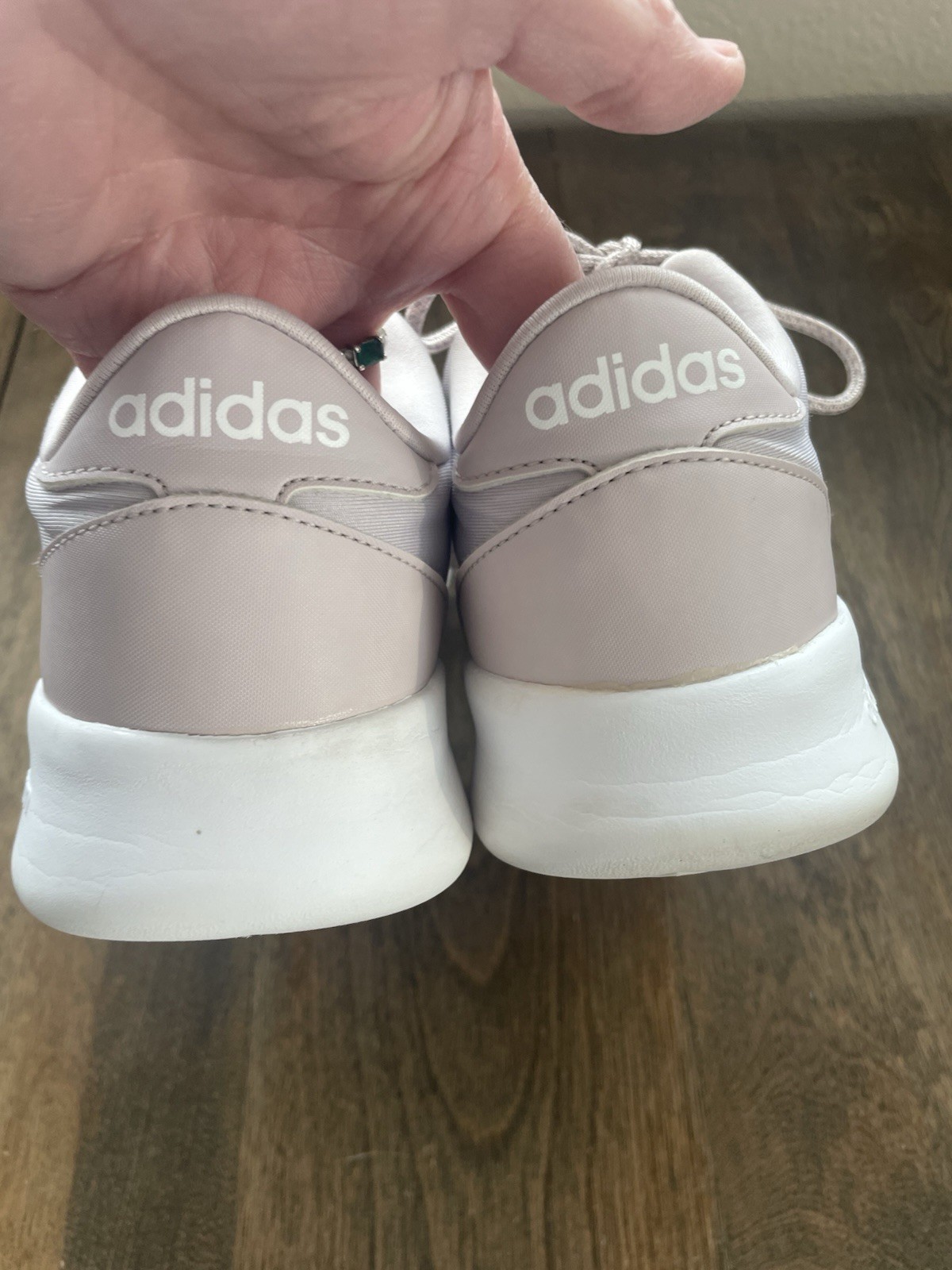 Adidas Womens Cloudfoam QT Racer Ice Purple Running Shoes Sneakers Size 8 thumbnail 5