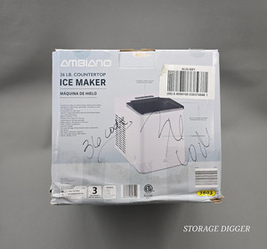 2024 Ambiano 26 lb. Countertop Ice Maker, Model GT-EWM-04-US, Made in China