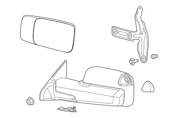 For Ram 3500 2016-2017 Mopar Driver Side Power View Mirror Turn Signal Light Foto 4 de 4