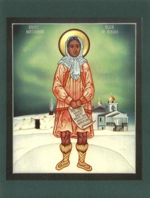 Postcard Saint Matushka Olga of Alaska Devotional Prayer Card Icon MINT