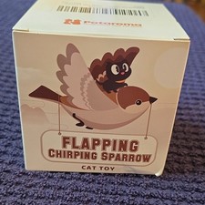 Potaroma Flapping Chirping Sparrow Interactive Cat Toy Rechargeable Catnip