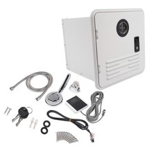 RV Tankless Water Heater 42000 BTU Gas Instant Water Heater 15" x 15" Door White