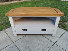 Oak Furnitureland Kemble Corner TV Unit – Solid Oak – Excellent Cond