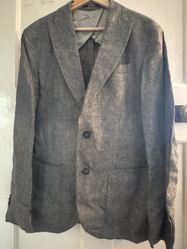 Sacoor Brothers Jacket Blazer 100% Linen Size 50 Slim Fit Special Edition - Picture 1 of 8