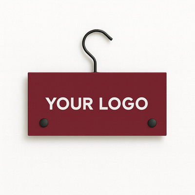 Custom Fabric Swatch Hanger Board   Personalized Textile Sample Header