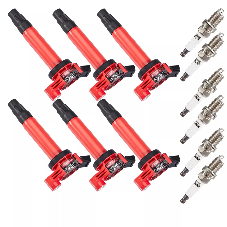 6PCS Ignition Coils & Spark Plugs for Toyota Highlander Solara Lexus RX330 ES330 - Image 2 of 4