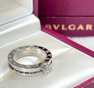 Bulgari Ehering aus Weißgold mit 0,3 Karat Diamanten Größe 53 156062961
