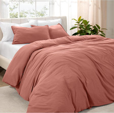 Ultra Soft Microfiber Duvet Cover Set - King/Cal King - Dusty Rose