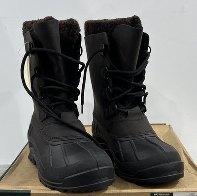 Men's Kamik NationPlus Waterproof Insulated Winter Boots -40  Sz. 10 Brown