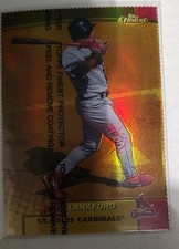 1999 Topps Finest - Ray Lankford #154 Gold Refractor Die Cut /100