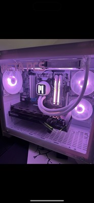 gaming pc custom built white