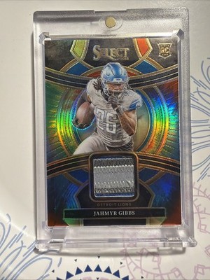 2023 Panini Select - Rookie Swatches Jahmyr Gibbs Tie-Dye Prizm