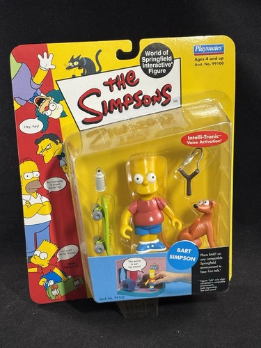 The Simpsons 'Bart Simpson' Series 1 Playmates Toys Intellitronic Figure MOC