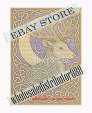 500 piece jigsaw puzzle Celtic Stag Ivory wildlife symbol