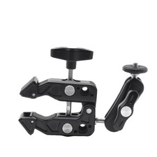 Camera Super Clamp Mount,with Magic Arm Action Camera Mount with 1/4 3/8 Scr...