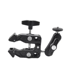 Camera Super Clamp Mount,with Magic Arm Action Camera Mount with 1/4  3/8 Scr...