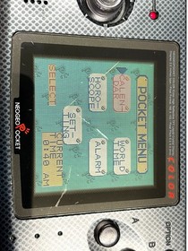 Neo Geo Pocket Color Console Carbon Black SNK Works well from JAPAN