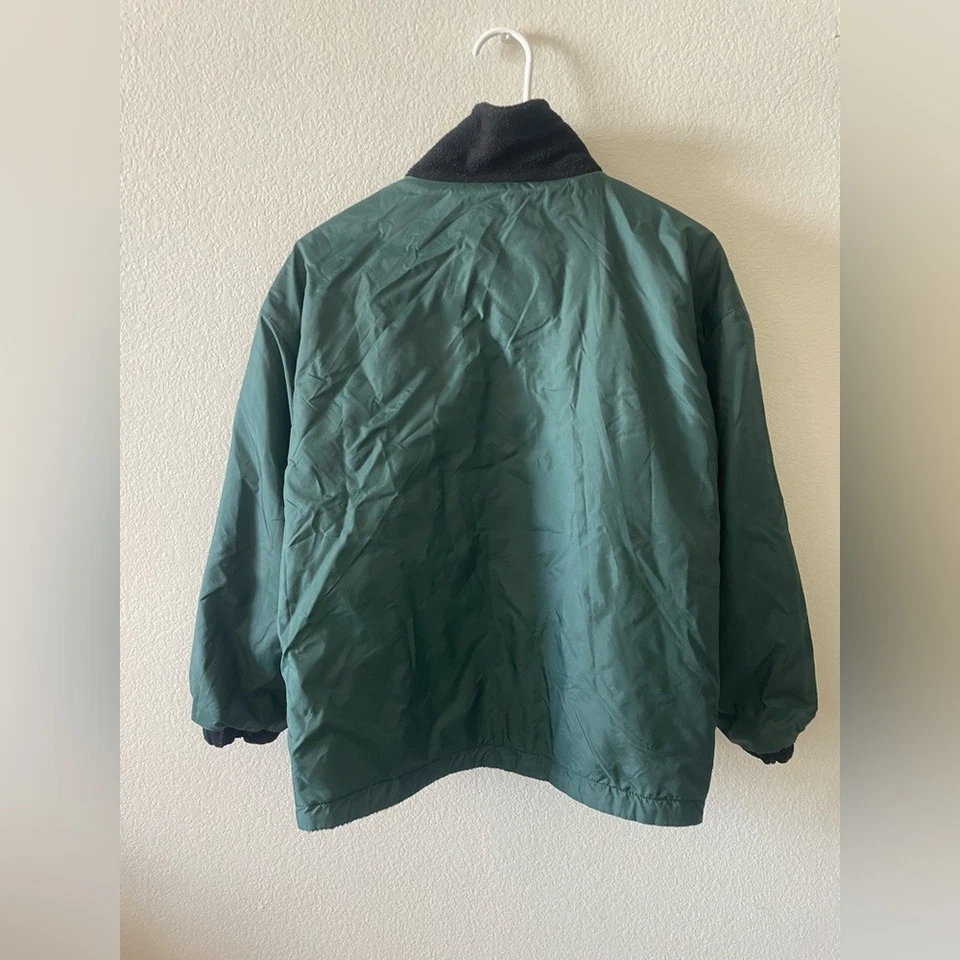 Dallas stars nhl pro player green, gold and black collared heavy duty jacket - Image 4 of 4