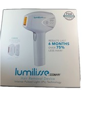 New In Box Conair Lumilisse IPL Hair Remover Device White IPL960F By Conair