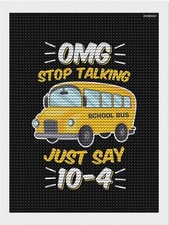 Bus Driver DIY Diamond Painting Kits Funny Diamond Art for Adults, Full Round...