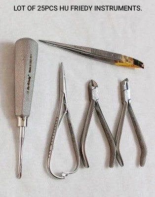 Lot Of 25 Pcs Hu-Friedy Dental Instruments MIX LOT