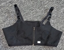 Motif Pumping Nursing Bra Women L -Plus Blk Front Zip Wireless Hands Fre Comfort