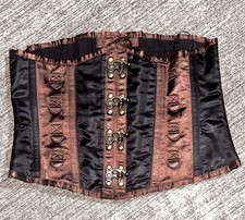 Daisy Top Drawer Corset Underbust Steel Boned Metal Clasps Steampunk Sz 32