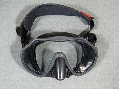 ScubaPro ORBIT Dive Mask Black Single Lens Frameless Scuba Snorkel Mask