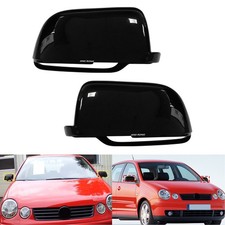 2x Spiegelkappe Außenspiegel Schwarz Glänz Für VW Polo 9A, 9N nur 2001 - 04.2005