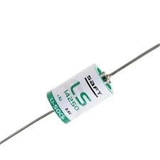 SAFT LS14250 WITH AXIAL WIRE CR1/2 AA LITHIUM BATTERY 3.6V 1200mAh LI-SOCI2 NEW