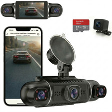 Infinn Dashcam Auto 360 Grad, 4 Kameras, 1080p Full-HD, 64 GB, Loop-Aufnahme