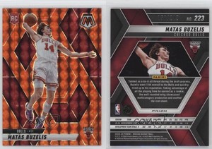 2024-25 Panini Mosaic Rookies Orange Prizm /249 Matas Buzelis #223 Rookie RC
