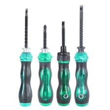 Multifunctional Ratchet Screwdriver Double Purpose Telescopic Screwdriver