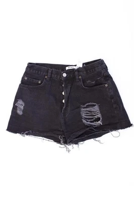 ✅ Short NA-KD Hotpants pour femme taille 38, M noir en coton ✅ - Photo 1/4