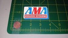SMALL AMA 200,000 STRONG VINTAGE Sticker / Decal OLD STOCK ORIGINAL RACING