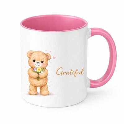 Dankbarer Teddybär Tasse Brew Crew Geschenke weiß Keramik inspirierendes Geschenk