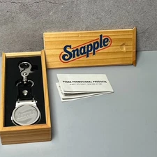 VTG Snapple Beverage New NOS Watch Fob Clip On Pedre Promotional Advertising