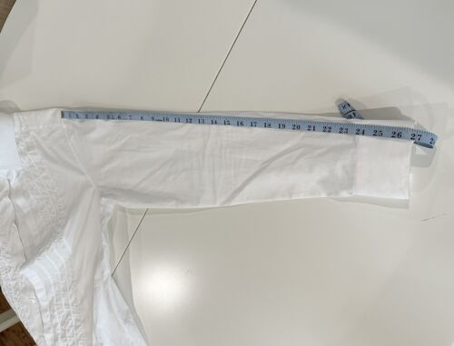 LANVIN Men's Ruched Pintucks Shirt white Size 16.5/42 ITALY. - Picture 8 of 9