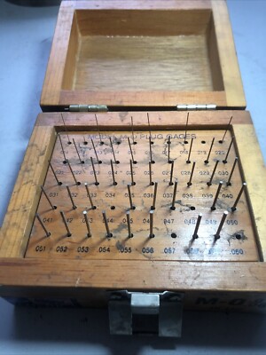 Meyers M-0 Plus Pin Gage Set .011-.060  Partial Set