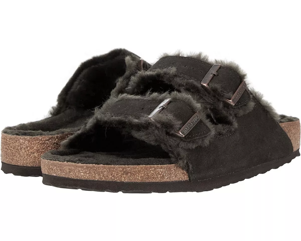 Birkenstock Women's Arizona Shearling Sandals - Mocha