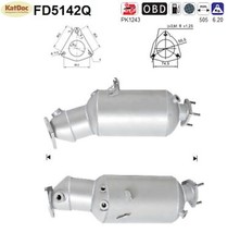 ✅ Ruß-Partikelfilter für Audi A6, 2.0 TDI, 100/120/125kW, Silizium, Euro 5