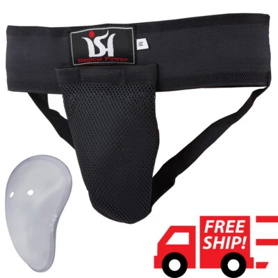 ISH SPORTS Groin Guard Protector Cup inside Safety MMA Kick Boxing Karate Muay Thai UFC NEW