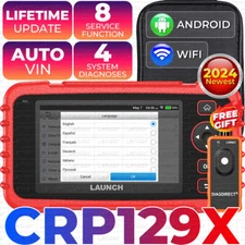 2024New! LAUNCH CRP129X OBD2 Scanner Engine ABS SRS SAS TPMS EPB Diagnostic Tool