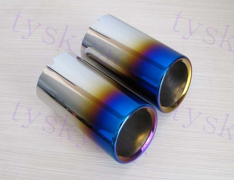 Silenciador trasero tubo de escape punta cubierta embellecedor para BMW E93 E90 E92 325 325i 328i Foto 3 de 4