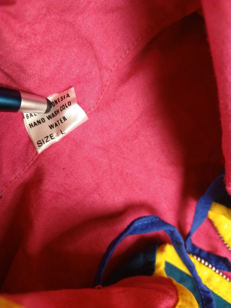 Vintage JAKPAC Jacket Lightweight Neon Women's Large Color Vintage JAKPAC Jacket Lightweight Neon Women's Large Color