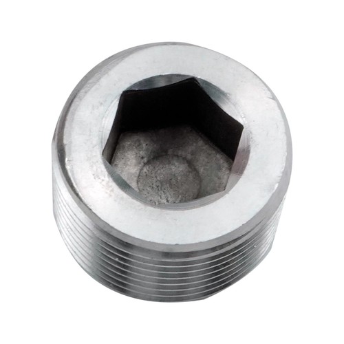 1/8" NPT Countersunk Internal Hex Thread Socket Plug Male Thread Fitting 2Pcs - Picture 3 of 3